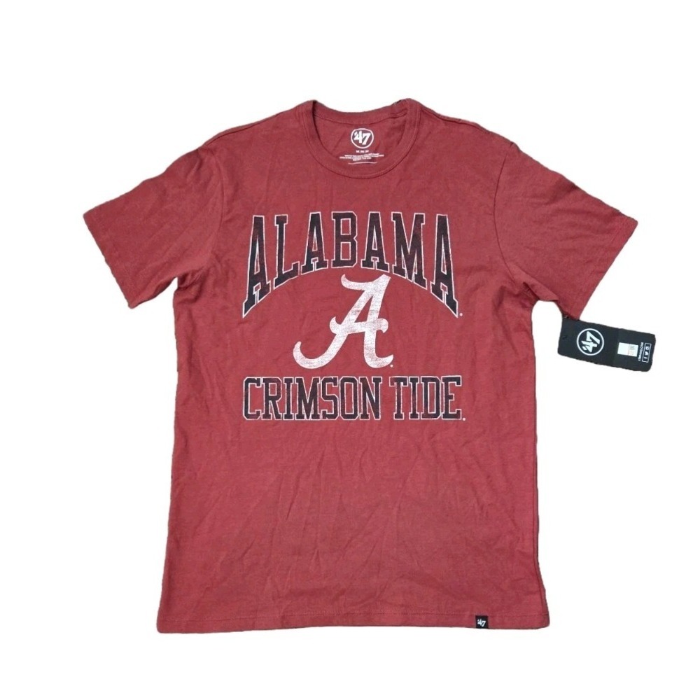 Alabama Crimson Tide '47 Brand Union Arch T-Shirt Misson‎ Red Size Medium NWT